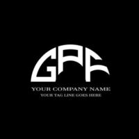 conception créative de logo de lettre gpf avec graphique vectoriel
