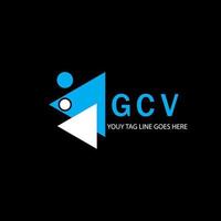 création de logo de lettre gcv avec graphique vectoriel