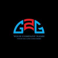 conception créative de logo de lettre gzg avec graphique vectoriel