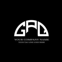 conception créative de logo de lettre gpq avec graphique vectoriel