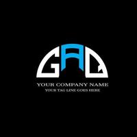 création de logo de lettre gaq avec graphique vectoriel