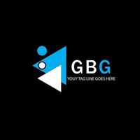 conception créative de logo de lettre gbg avec graphique vectoriel