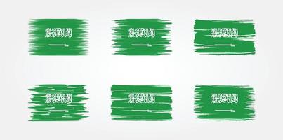 collection de drapeaux d'arabie saoudite. drapeau national