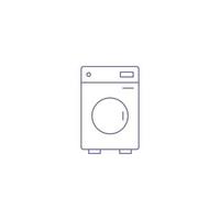 icône de machine à laver électrique domestique vecteur