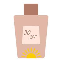 tor illustration de lotion pour le corps de protection solaire avec 30 spf vecteur