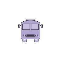 vecteur d'icône de transport de bus de voyage