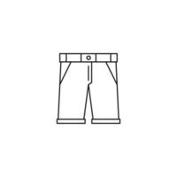 icône de pantalon de jeans de mode élégante pour hommes vecteur
