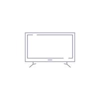 vecteur d'icône de moniteur lcd moderne