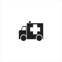 modèle de conception de logo d'icône d'ambulance. vecteur