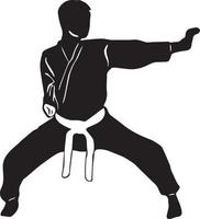 illustration de karaté logo vectoriel