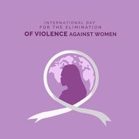 journée internationale pour l'élimination de la violence à l'égard des femmes vecteur