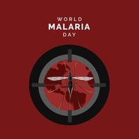 vecteur de la journée mondiale du paludisme