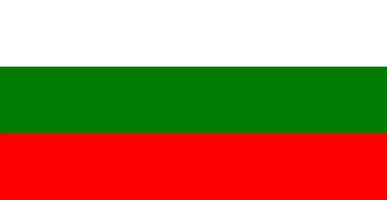 illustration vectorielle isolée en couleur du drapeau de la bulgarie vecteur