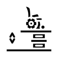 équipement de levage pour illustration vectorielle d'icône de glyphe de vie inclusive vecteur