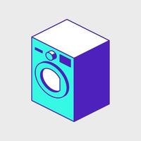 illustration d'icône de vecteur isométrique de machine à laver