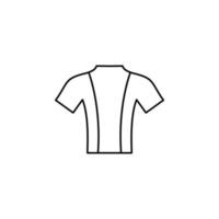 chemise, mode, polo, vêtements fine ligne icône vector illustration logo modèle. adapté à de nombreuses fins.