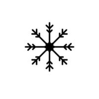 hiver, chutes de neige, neige, modèle de logo d'illustration vectorielle d'icône de ligne solide de flocon de neige. adapté à de nombreuses fins. vecteur