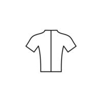 chemise, mode, polo, vêtements fine ligne icône vector illustration logo modèle. adapté à de nombreuses fins.