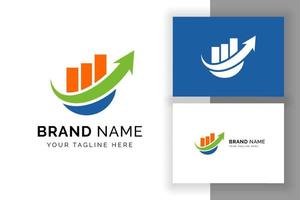 modèle de logo de financement et de marketing d'entreprise. modèle de conception de logo d'entreprise vecteur