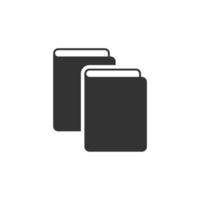 icône de livre sur fond blanc vecteur