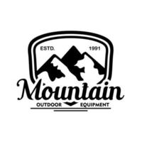 modèle de vecteur de conception de logo de montagne vintage
