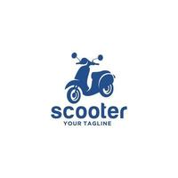 modèle de vecteur de conception de logo de scooter