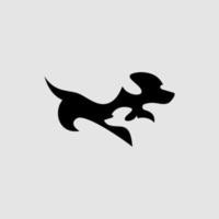 chien animal animal de compagnie logo illustration vectorielle vecteur