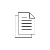 notes, bloc-notes, bloc-notes, mémo, journal mince ligne icône vector illustration logo modèle. adapté à de nombreuses fins.