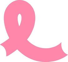 ruban rose pour la journée de sensibilisation au cancer du sein vecteur
