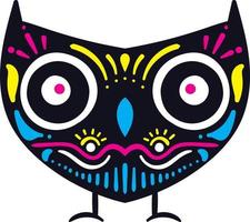 illustration de hibou mignon vecteur