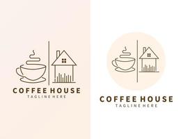 création de logo de café vecteur