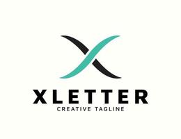 création de logo lettre x moderne vecteur