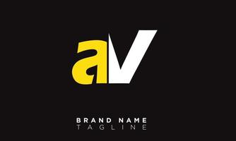 av alphabet lettres initiales monogramme logo va, a et v vecteur