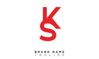 sk alphabet lettres initiales monogramme logo ks, s et k vecteur