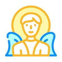 Angel fantasy caractère couleur icône illustration vectorielle vecteur