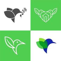 vecteur de logo colibri bundle