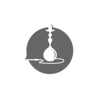 narguilé chicha icône logo illustration modèle vecteur