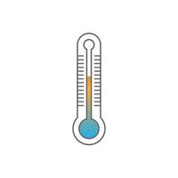 modèle d'illustration de conception de logo d'icône de thermomètre