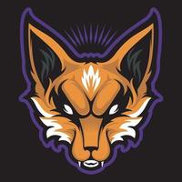 vecteur de conception de logo de mascotte de renard avec un style de concept d'illustration moderne pour l'impression de badges, d'emblèmes et de t-shirts.