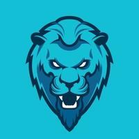 un logo tête de lion. il s'agit d'une illustration vectorielle idéale pour une mascotte et un tatouage ou un graphique de t-shirt. vecteur