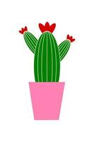 cactus dans un pot vecteur