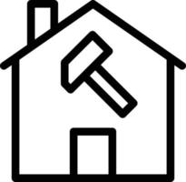 illustration vectorielle de construction de maison sur fond. symboles de qualité premium. icônes vectorielles pour le concept et la conception graphique. vecteur