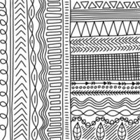 coloriage d'art tribal vecteur