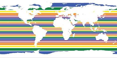 abstrait vecteur monde carte fond pour la diversité lgbt signe symbole