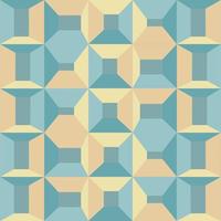 rectangle abstrait fond géométrique de couleur bleu et crème vecteur