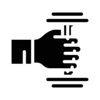 illustration vectorielle d'icône de glyphe d'équipement sportif d'haltère vecteur