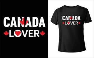 conception de t-shirt bonne fête du canada t-shirt amoureux du canada amour conception de t-shirt canada vecteur