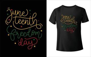 conception de t-shirt juneteenth day, conception de t-shirt juneteenth1865 aujourd'hui le 19 juin le jour où nous célébrons le t-shirt vecteur