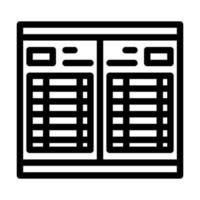 agenda avec illustration vectorielle d'icône de ligne de calendrier vecteur