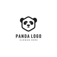 création de logo vectoriel tête de panda